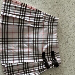 Burberry Pink Plaid Mini Skirt